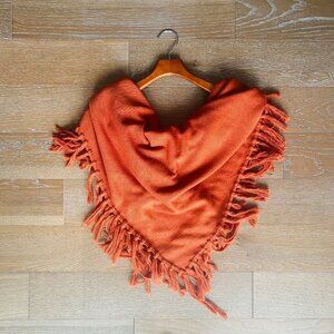 Nordstrom Orange Light Knit Scarf | Made in Italy